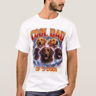 Camiseta Número e Foto Personalizados de Cachorro Simples M
