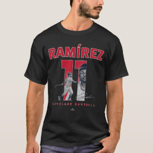 Camiseta Número e Retrato Jose Ramirez Cleveland MLBPA