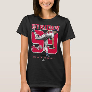 Camiseta Número e Retrato Spencer Strider Atlanta MLBPA