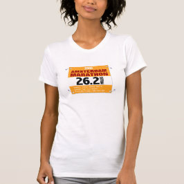 Camiseta Número feito sob encomenda da raça de maratona de