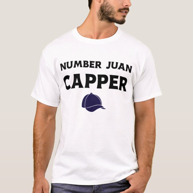 Camiseta Número Juan Capper Funny Slang Humor #1 Mentiroso (Frente)