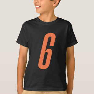Camiseta Número Laranja 6 7 Meme Divertido Halloween Co Com