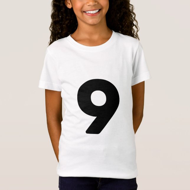 Camiseta número nove 9 (Frente)