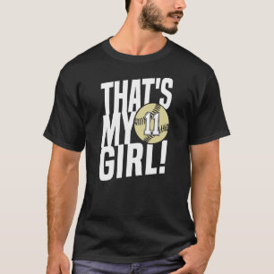 Camiseta Número Onze É Minha Garota 11 Softball Mãe Pai F