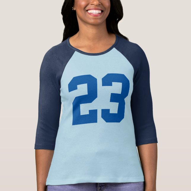 Camiseta Número personalizável de alteração de design de 23 (Frente)
