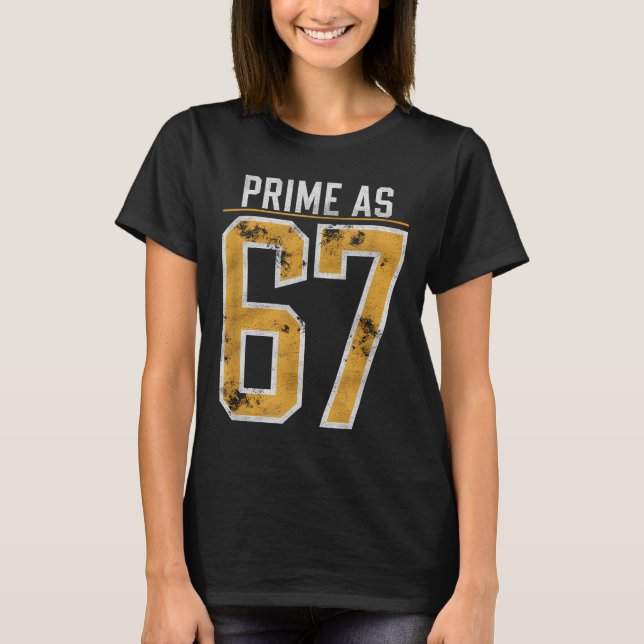 Camiseta Número Primo Como 67  (Frente)