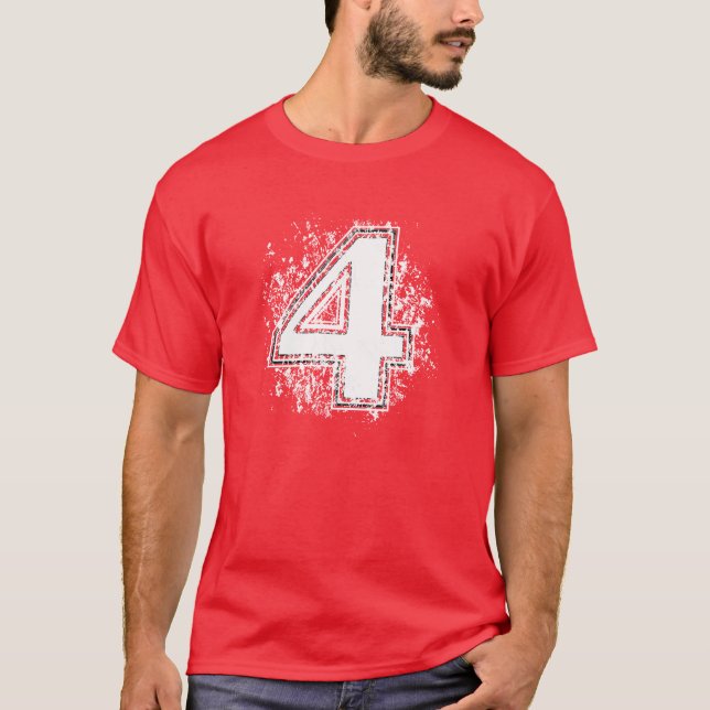 Camiseta Número quatro (Frente)