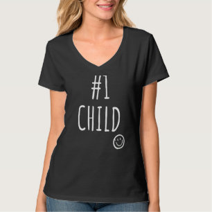Camiseta Número Um Criança Engraçada Filho Filha 1