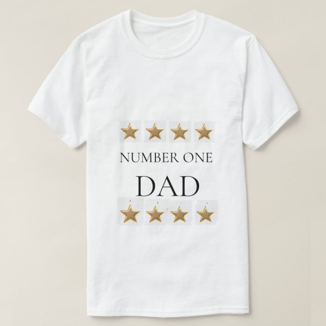 Camiseta Número Um Pai (Frente do Design)