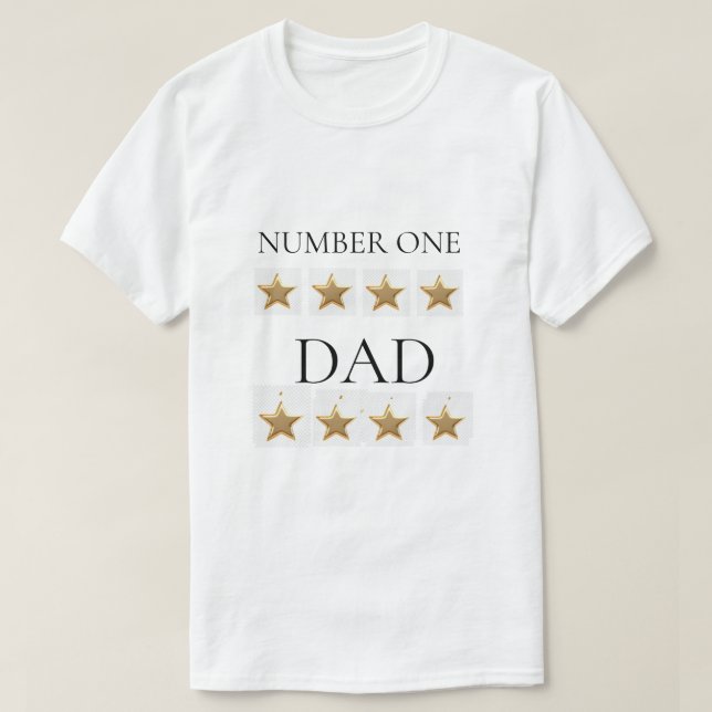 Camiseta Número Um Pai (Frente do Design)