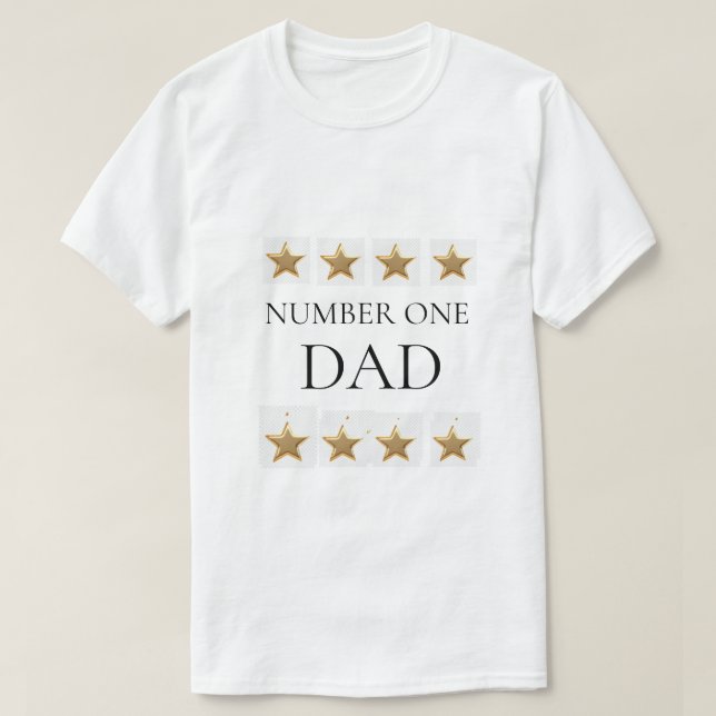 Camiseta Número Um Pai (Frente do Design)