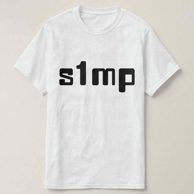 Camiseta Número Um Simp (Frente do Design)