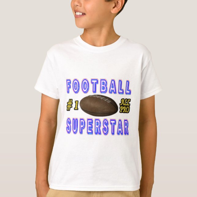 Camiseta Número um toda a estrela mundial do futebol (Frente)