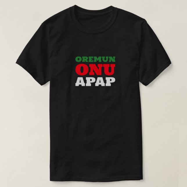 Camiseta Numero Uno Papa (Frente do Design)