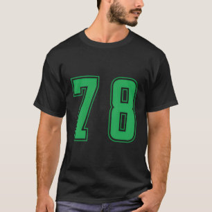 Camiseta Número Verde 78 Equipe Esportiva Júnior Unifor Num