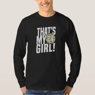 Camiseta Número Vinte e Quatro Essa é Minha Garota 24 Volei