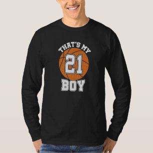 Camiseta Número Vinte e Um Esse é Meu Menino 21 Mãe de Basq