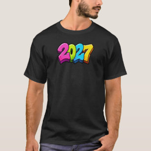 Camiseta Números coloridos de 2027