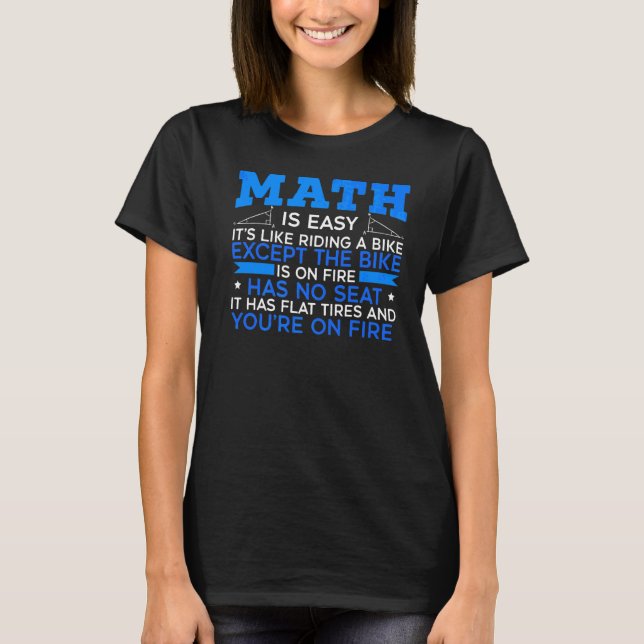 Camiseta Números de álgebra matemáticos do Geek matemático  (Frente)