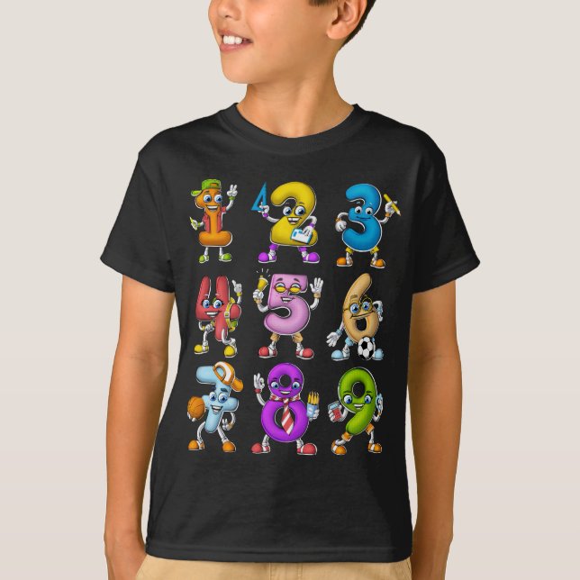 Camiseta Números de Matemática (Frente)