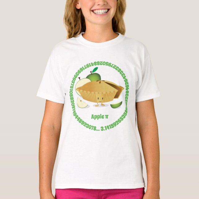 Camiseta Números de personagem de desenho animado da torta (Frente)