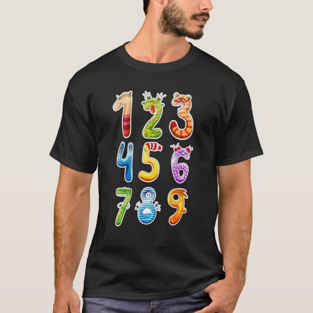 Camiseta Números De Representação Matemáticos De Volta À Ed (Frente)