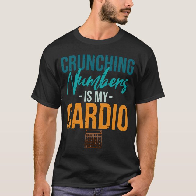 Camiseta Números de toque é a minha contabilidade do Cardio (Frente)