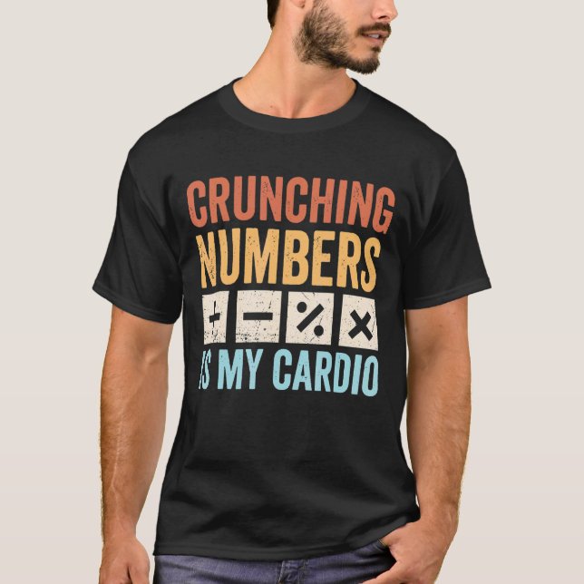 Camiseta Números de toque é a minha contabilidade do Cardio (Frente)