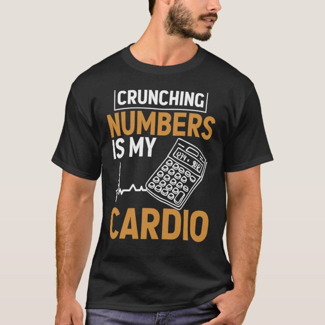 Camiseta Números de toque é minha contabilidade do Cardio A (Frente)