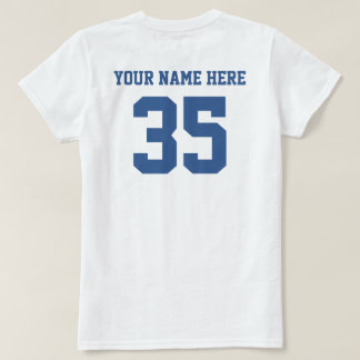 Camiseta Números e Nome Próprios
