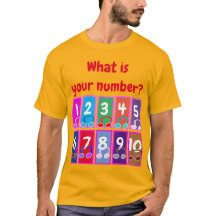 Números matemáticos precoces 1 a 10 T-Shirt