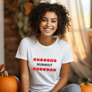 Camiseta Nunavut Bandas Aloha Luz Vermelha-Cor