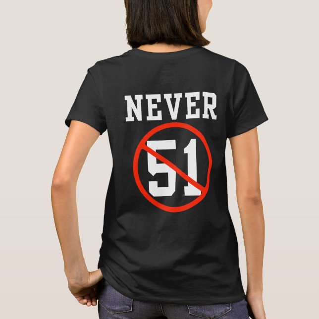 Camiseta Nunca 51 St - Canadá Nunca 51 Estado (Verso)