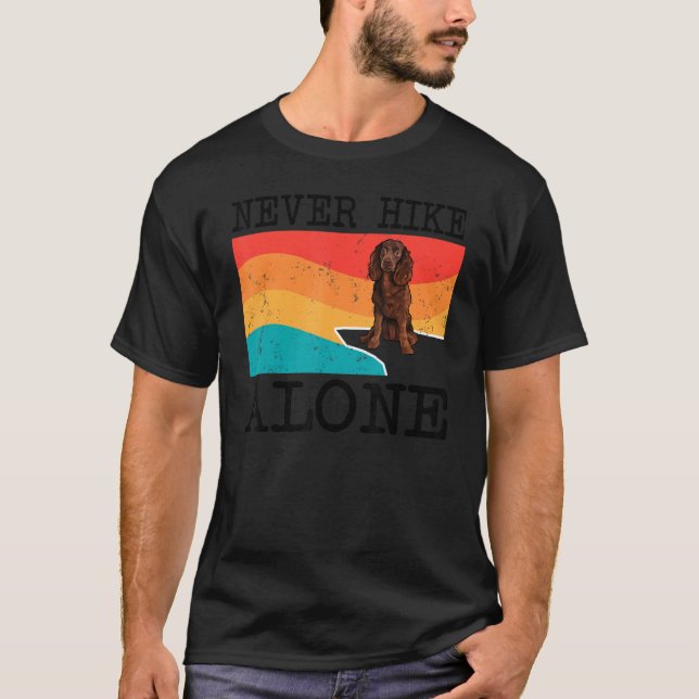 Camiseta Nunca Ande Sozinho Com A Água Americana - Espanhol (Frente)