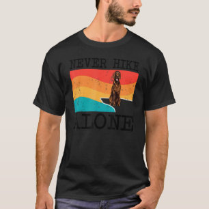Camiseta Nunca Ande Sozinho No Caminho Gráfico Do Setter Ir