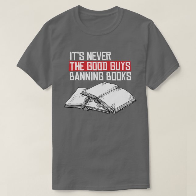 Camiseta Nunca as boas caras proibindo livros (Frente do Design)