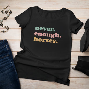 Camiseta Nunca, cavalos.