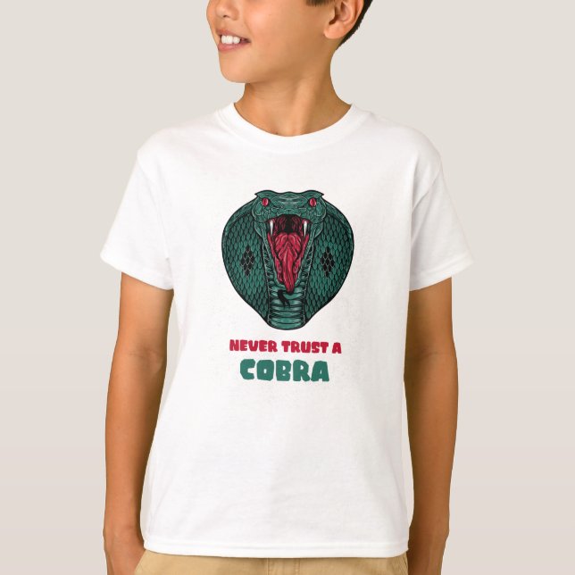Camiseta Nunca confie em um COBRA (Frente)