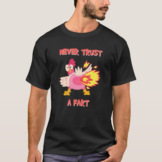 Camiseta Nunca Confie Em Uma Piada De Arte (Frente)