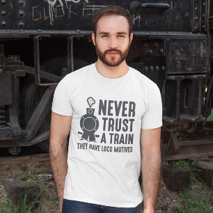 Camiseta Nunca Confie Num Comboio