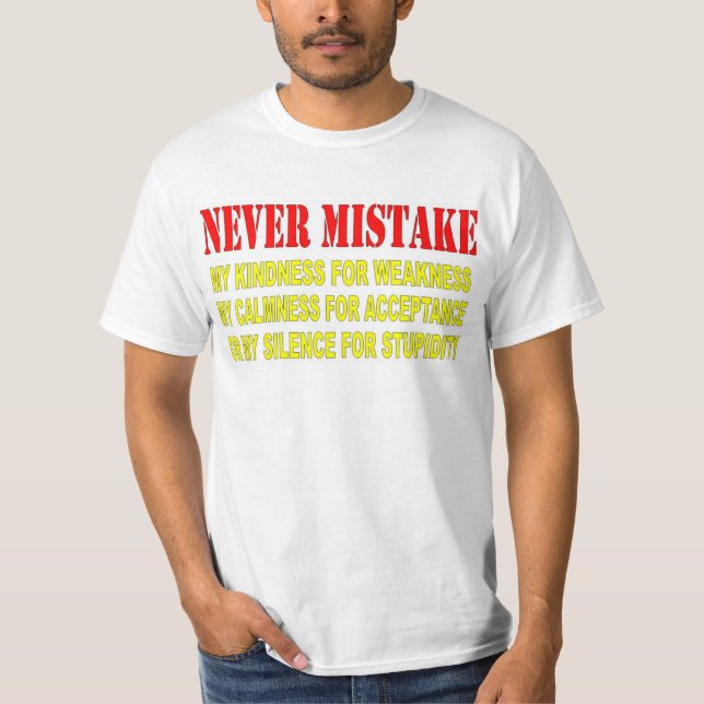 CAMISETA NUNCA CONFUNDA (Frente)
