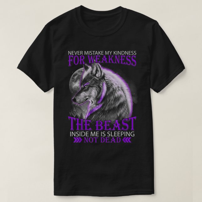 Camiseta Nunca Confunda Minha Bondade Com Fraqueza (Frente do Design)