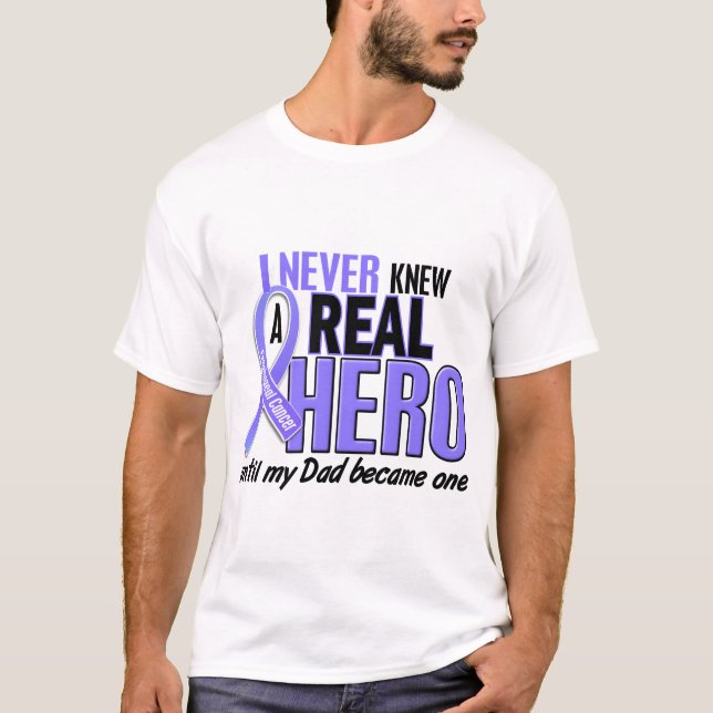 Camiseta Nunca conheceu um cancer esofágico do pai do herói (Frente)