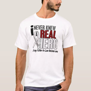 Camiseta Nunca conheceu um câncer pulmonar real do sogro do