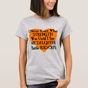 Camiseta Nunca Conheci Força/Coração/Filha...RSD/CRPS