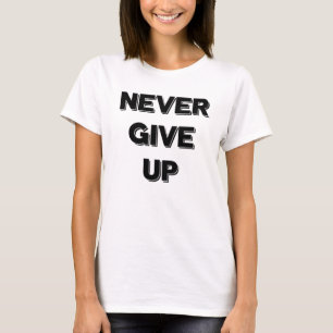 Camiseta Nunca dê acima a camisola de alças do músculo d
