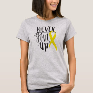 Camiseta NUNCA DÊ ACIMA o Bella das mulheres+Parte superio
