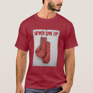 Camiseta Nunca dê acima, t-shirt das luvas de