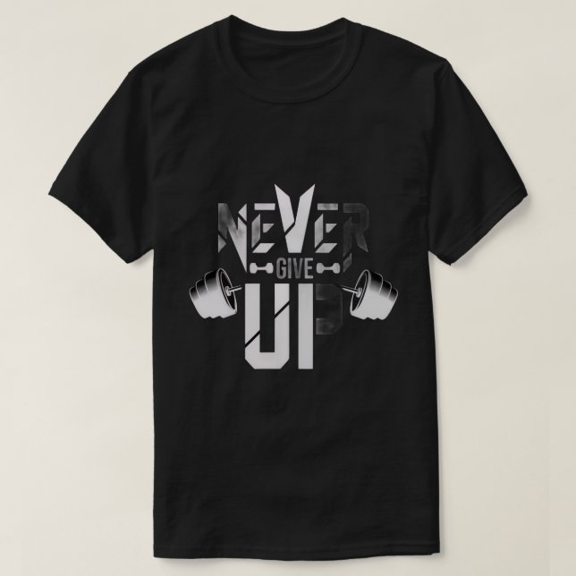 Camiseta Nunca desista (Frente do Design)