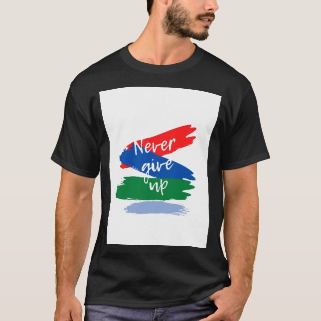 Camiseta Nunca desista (Frente)
